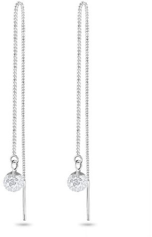 Swarovski Elli durchzieher damski kulka 925 srebro wysokiej próby kryształami Swarovskiego kryształ biały szlif brylantowy 312360811 0312360811