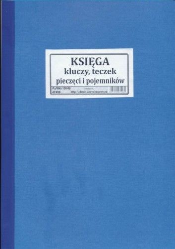 Firma krajewski Księga kluczy, teczek, pieczęci i pojemników [Pu/Wkt-108] Pu/Wkt-108