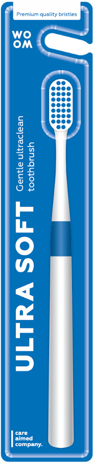 WOOM WOOM szczoteczka do zębów ULTRA soft BLUE - niebieska