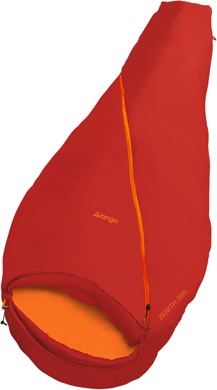 Vango Zenith 200 Sleeping Bag, czerwony/pomarańczowy 2022 Śpiwory syntetyczne SBSZENITH000003