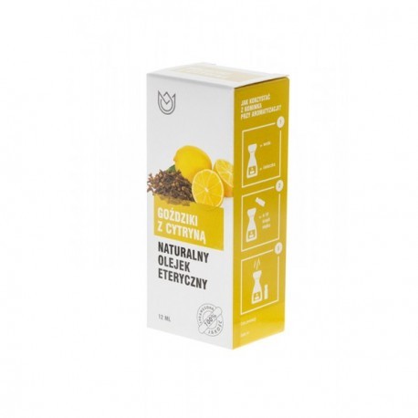 Naturalne Aromaty GOŹDZIKI z Cytryną - Naturalny olejek eteryczny (12ml)