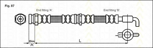 Triscan tris Can 815050109 Wąż hamulcowy przód 8150 50109