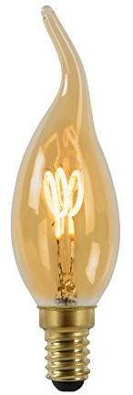 Lucide LEDbulb-lampka-średnica 3,5 cm-leddim. - 1 X 3 W 2200 K, szkło, E14, 3 W, Amber, 1 x 1 x 11.5 cm 49036/03/62