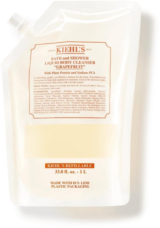 Kiehl`s Kiehl`s Pielęgnacja ciała Żel pod Prysznic o Zapachu Grejpfruta Refill 1000 ml