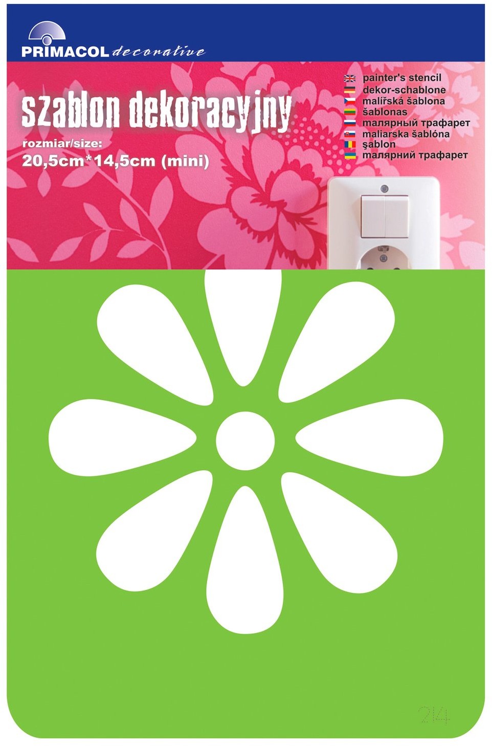 Primacol Szablon dekoracyjny mini nr 214 Daisy