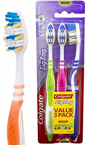 Colgate ZigZag szczoteczka do zębów, 3 sztuki