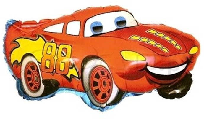 Grabo Balloons Balon foliowy do patyka - Cars - 37 cm - 1 szt. GR1105