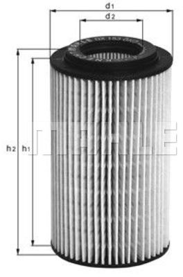 Mahle FILTR OLEJU KNECHT OX 153 D2 ECO OX 153D2
