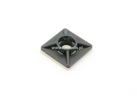 Element mocujący do opasek MB 12 x 12 mm czarny 100 szt