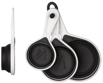 Premier Housewares Premier housewares Zing składanej kubek z miarką 4 sztuki czarna 0807012