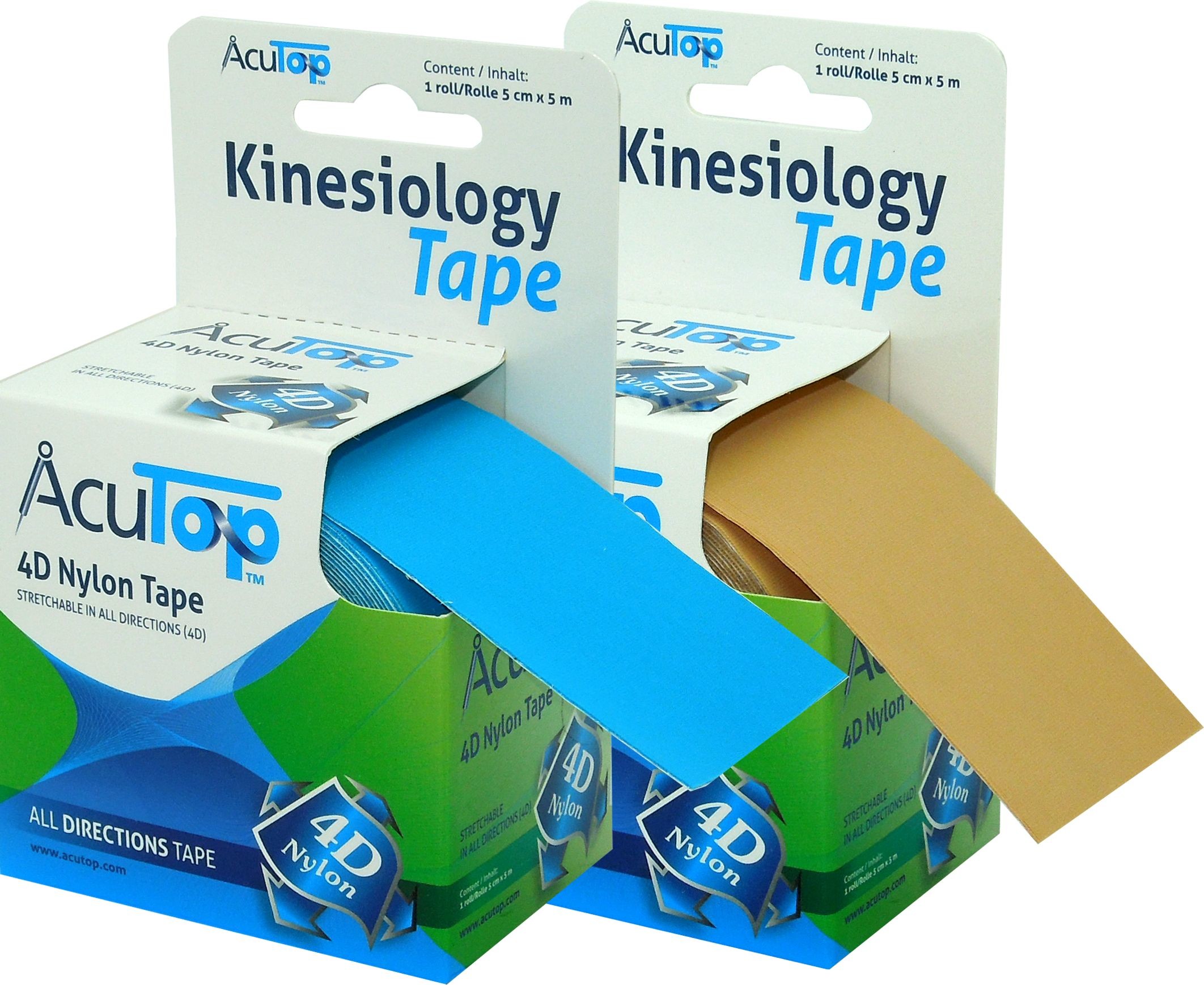 Tape Acutop Innowacyjny 4D Kinesiology Dynamic Mocna stabilizacja w 4 płaszczyznach (AcuTop Nylon)