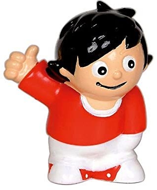 POS Pos 60969 figurka 3D Fritz, figurka do zabawy z PCW, ok. 5,5 cm wysokości, do kolekcjonowania, wymiany i zabawy, kolorowa 60969