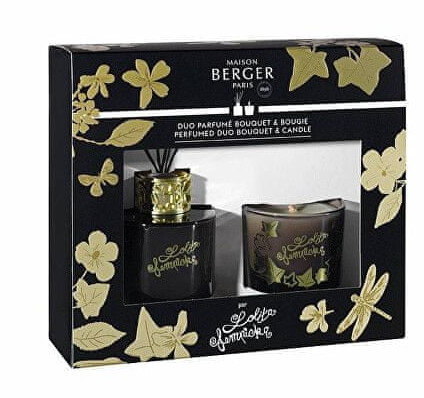 Lolita Lempicka Maison Berger Paris Zestaw upominkowy dyfuzor 80 ml + świeca 80 g czarny