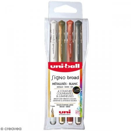 uni-ball Uni-Ball Gel-rollerball Pen Signo Broad UM-153, 4er etui UM153/4 GSW3