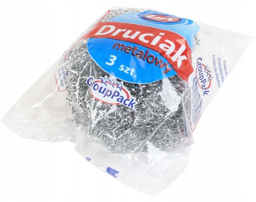 Druciaki Zmywaki Kuchenne Metalowe - 3 sztuki