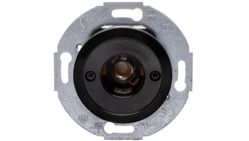 Hager Polo 1930 Łącznik i sygnalizator świetlny E10 z elementem centralnym czarny 510401 510401