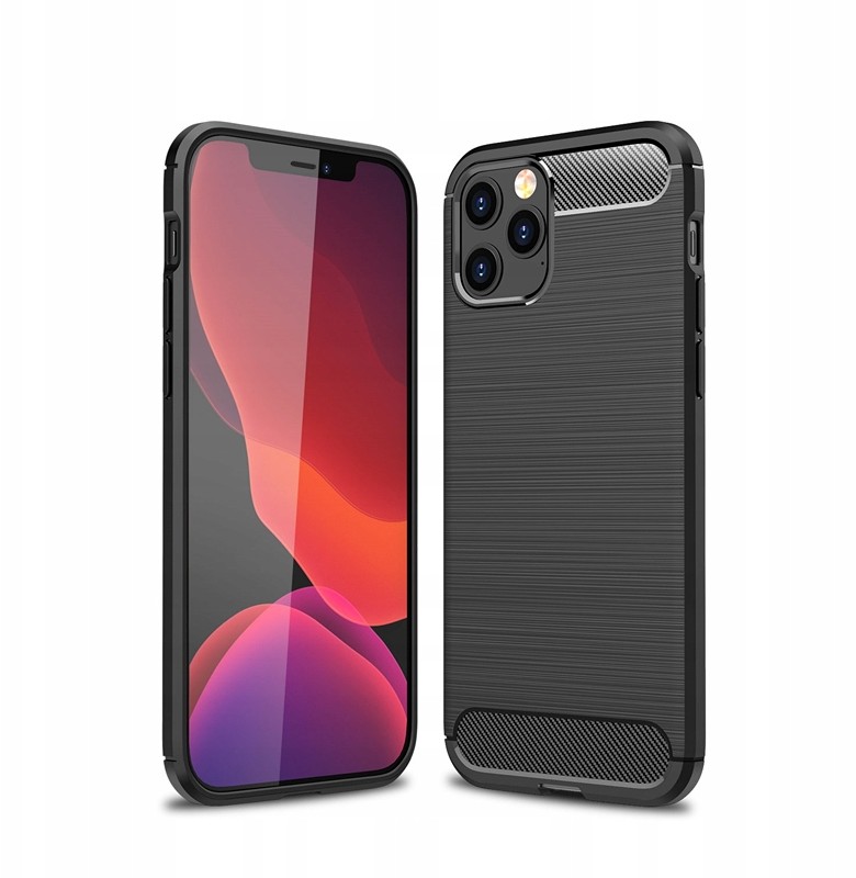 Etui Carbon Case Pancerne do iPhone 12 / 12 Pro