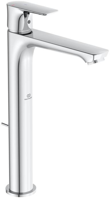 Ideal Standard Connect Air Bateria umywalkowa wysoka Blue Start z korkiem chrom A7026AA