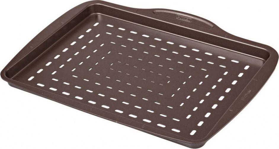 Pyrex blacha do pizzy Asimetria 28 x 37 cm stal węglowa brązowa twm_986964