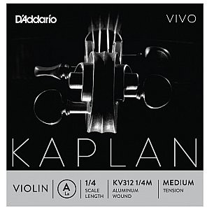 D'Addario D'Addario Kaplan Vivo Struna do skrzypiec A 1/4 Medium Tension KV312 1/4M