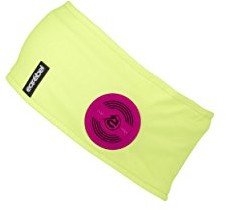 Earebel opaska na czoło Sport Performance Headband Neo neonowy żółty z wbudowanymi bezprzewodowe Bluetooth Słuchawki do słuchania muzyki z funkcji telefonu żółty l ES802P02