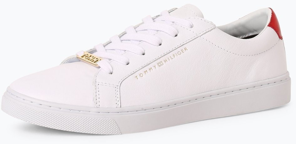 Tommy Hilfiger Tenisówki damskie z dodatkiem skóry, biały