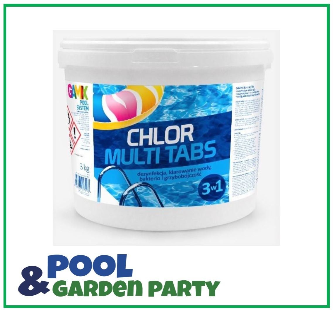 GAMIX AQUAPOOL Multitabletki chlorowe 200 g - 3w1- 3 kg Gamix_multitab 3 kg