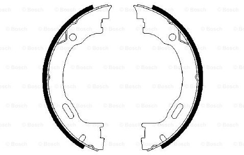 BOSCH Zesatw szczęk hamulcowych, hamulec postojowy 0 986 487 609