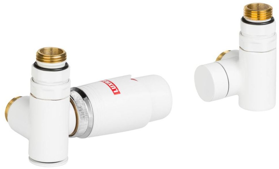 LUXRAD Zestaw termostatyczny LEWY Z TRÓJNIKIEM 1/2