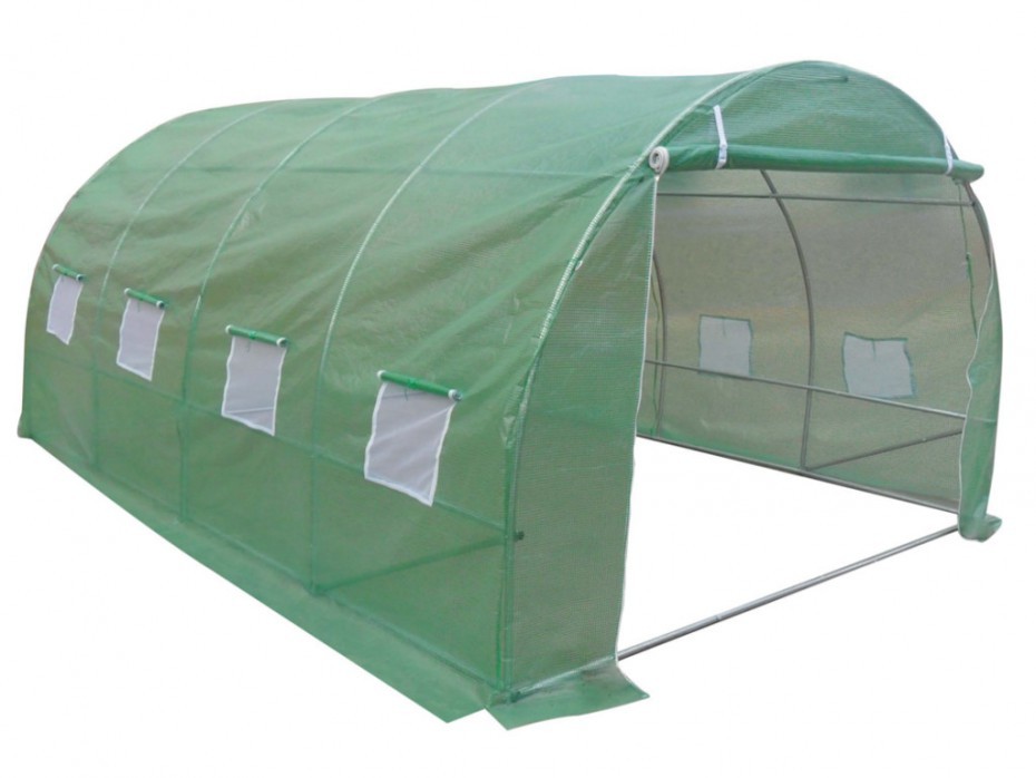 Vente-Unique Tunel foliowy z konstrukcją stalową IPOMEA o pow. 12 m - szer. 400 × szer. 300 × wys. 200 cm
