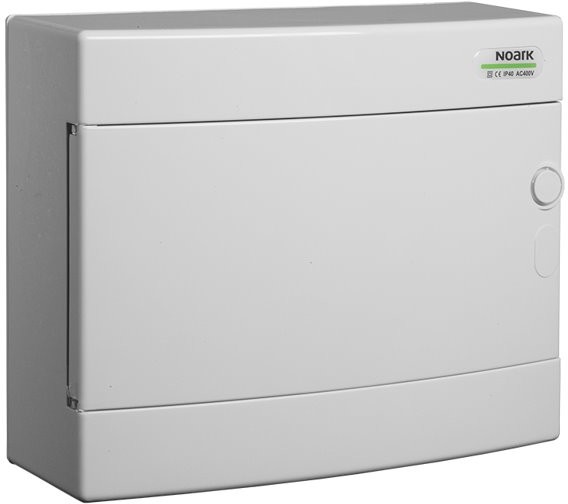 Plastikowa obudowa instalacyjna PNS 12W białe drzwi natynkowa IP40 1 rząd 12 modułów 101505
