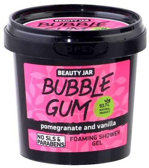 Beauty Jar Beauty Jar, Bubble Gum, żel pod prysznic ekstrakt z granatu i wanilii, 150 g