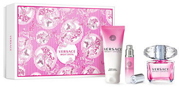 Versace Bright Crystal Zestaw woda toaletowa spray 90 ml balsam do ciała 100 ml woda toaletowa spray 10 ml