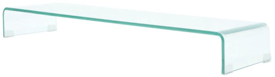 Podstawka pod monitor / telewizor szklana 100x30x13 cm