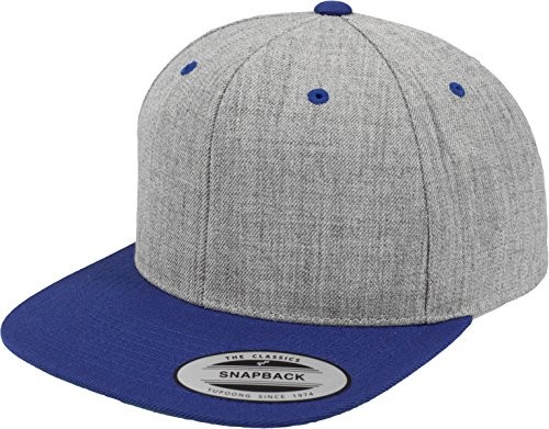 Royal Flexfit Classic Snapback czapka z daszkiem, 2 kolory, wielokolorowa, jeden rozmiar 6089MT-00723-0050_heather/royal_one size