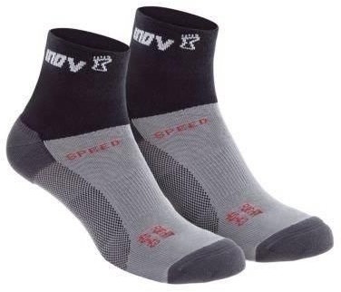 Inov-8 Skarpety, Speed Sock Mid, 2-pak, czarno-szary, rozmiar 35-39