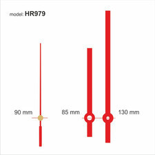 Atrix Komplet wskazówek zegarowych czerwone /979R