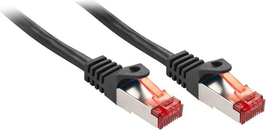 Lindy RJ-45/RJ-45 kat.6 Czarny 0.3m 47370