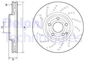 Delphi Tarcza hamulcowa BG9189C BG9189C