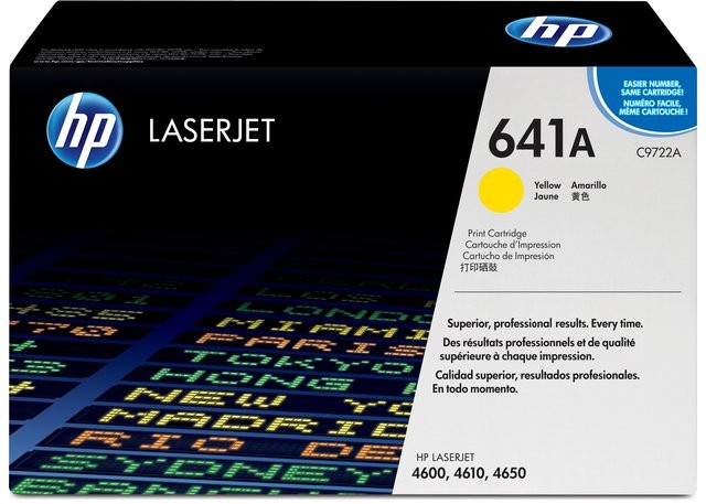 HP Wyprzedaż Oryginał Toner HP 641A do Color LaserJet 4600/4610/4650 | 8 000 str | yellow C9722A_wyp