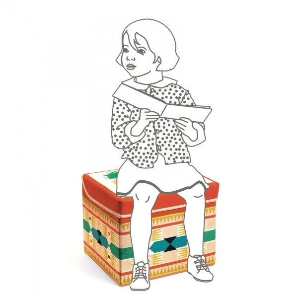 Djeco Djeco    -    Materiałowe pudełko siedzisko TIPI DD04482