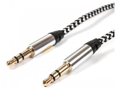 Extremestyle Kabel Audio AUX 2x Jack 3.5 mm 1,5m Plecionka AUX 2x Jack