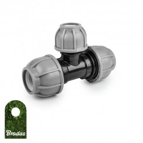 BRADAS Trójnik do rur PE 32 / 20 / 32 mm PN10 BRADAS 6905 DSRA10T3220