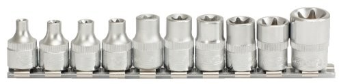 KS Tools 911.3930 3/8 cala Komplet E klucz nasadowy TX, 10-częściowy, E5-E18 4042146170212