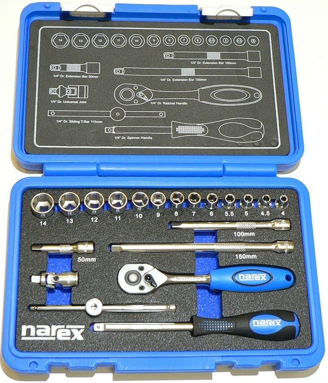 Narex Narex zestaw nasadek 1/4