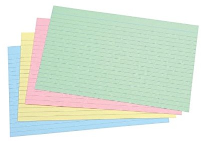 Concord fiszek gładkie 203 X 127 MM 100 sztuk posortowane pod względem koloru 406621