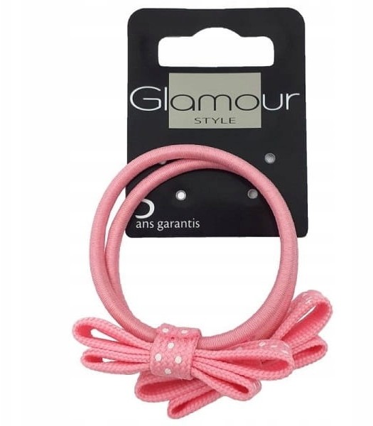 Glamour Gumka do włosów z kokardą 2szt