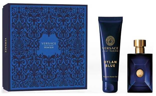 Versace Pour Homme Dylan Blue zestaw woda toaletowa spray 100ml + żel pod prysznic 150ml