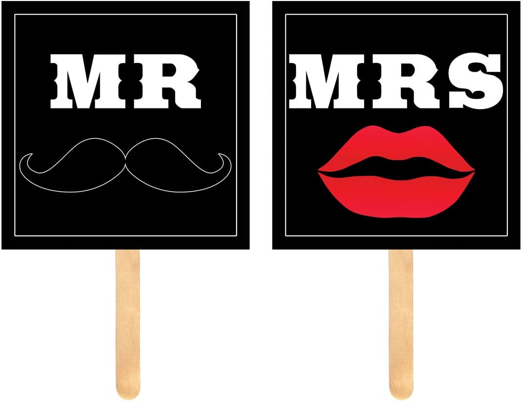 Congee.pl Foto rekwizyty Mrs Mr - 2 szt. FB-007