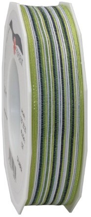 Pattberg Prezent 25 MM 20 m Calabria  naturalny wygląd pasek wraz z drutu, zielony/kolorowy 7872520-027
